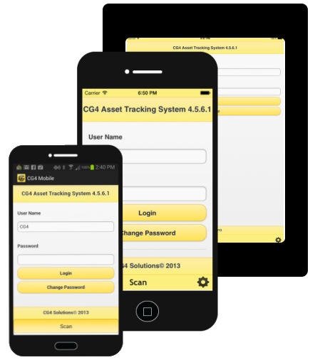 CG4 Asset Tracking allows customers to use smartphones and tablets CG4 Asset Tracking allows customers to use smartphones and tablets